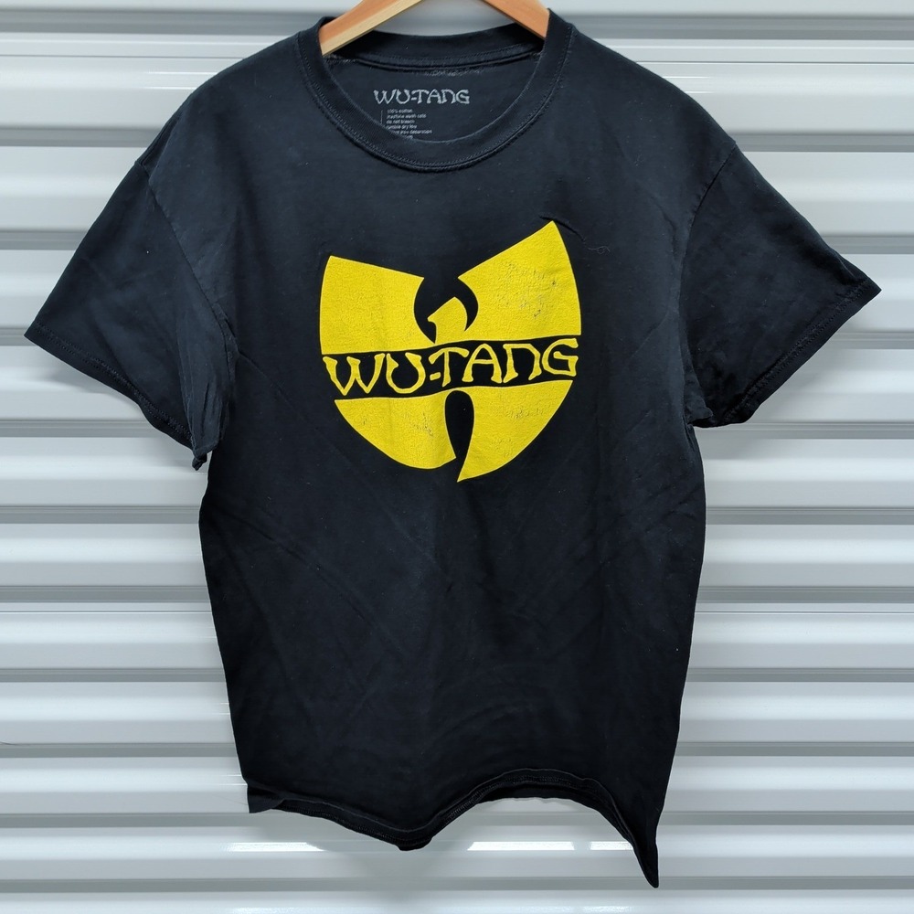 Wu-Tang Clan T-Shirt Large Mens Black Yellow Logo Graphic Hip Hop Rap Tee — photo 2